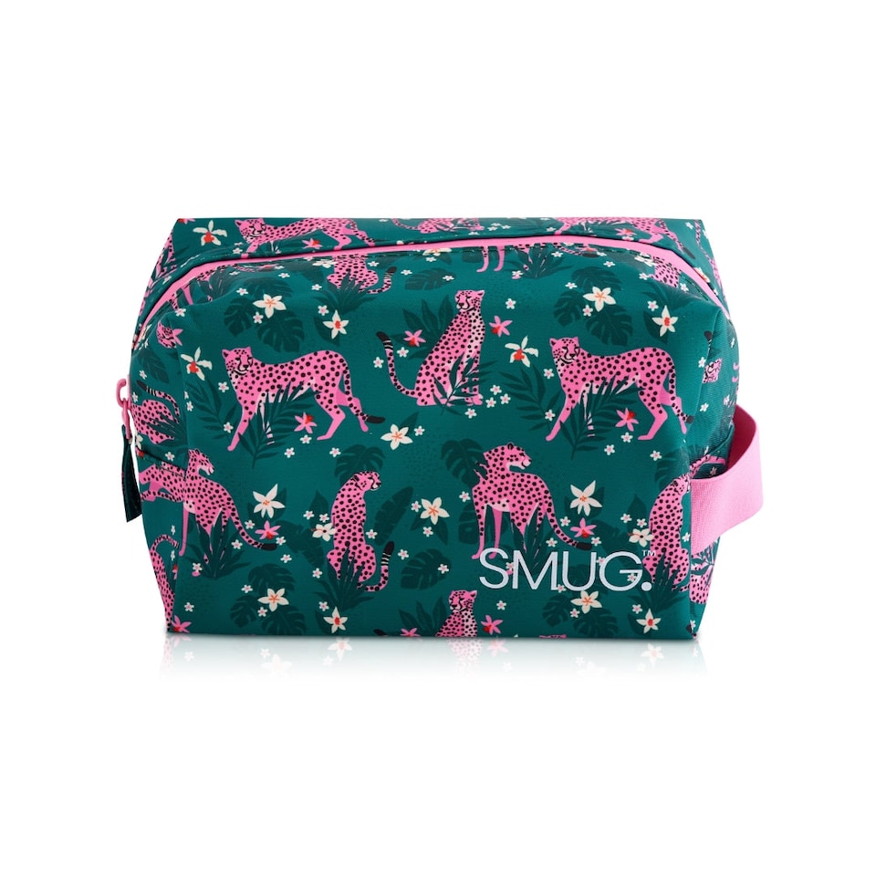 image 1 of SMUG Toiletry Bag - Cheetah Print