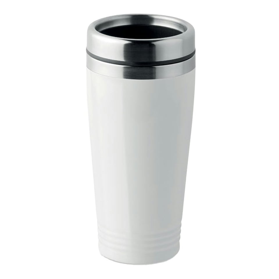 MidOcean Rodeo Colour Double Wall Travel Cup - White - One Size White