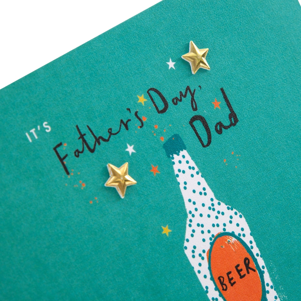 image 1 of Hallmark Father's Day Card For Dad -  'Celebrate You' Beer Design