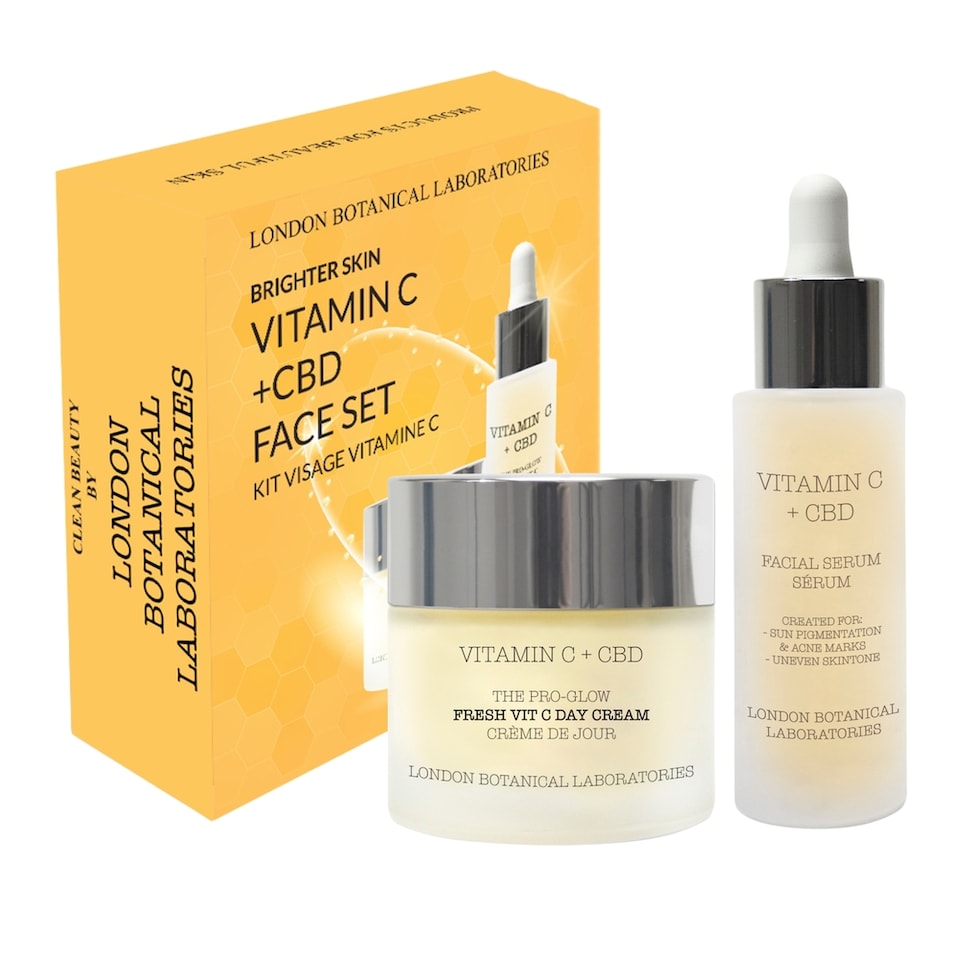 image 1 of L B L Brighter Skin CBD Vitamin C Face Set