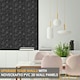 image 7 of NOVECRAFTO Diamond Effect 3D Wall Panels – 6 Sheets Covering 1.5 sqm (16.15 sqft) – Matte Interior PVC Cladding Tiles – 19.6"x19.6" Diamond Design Black