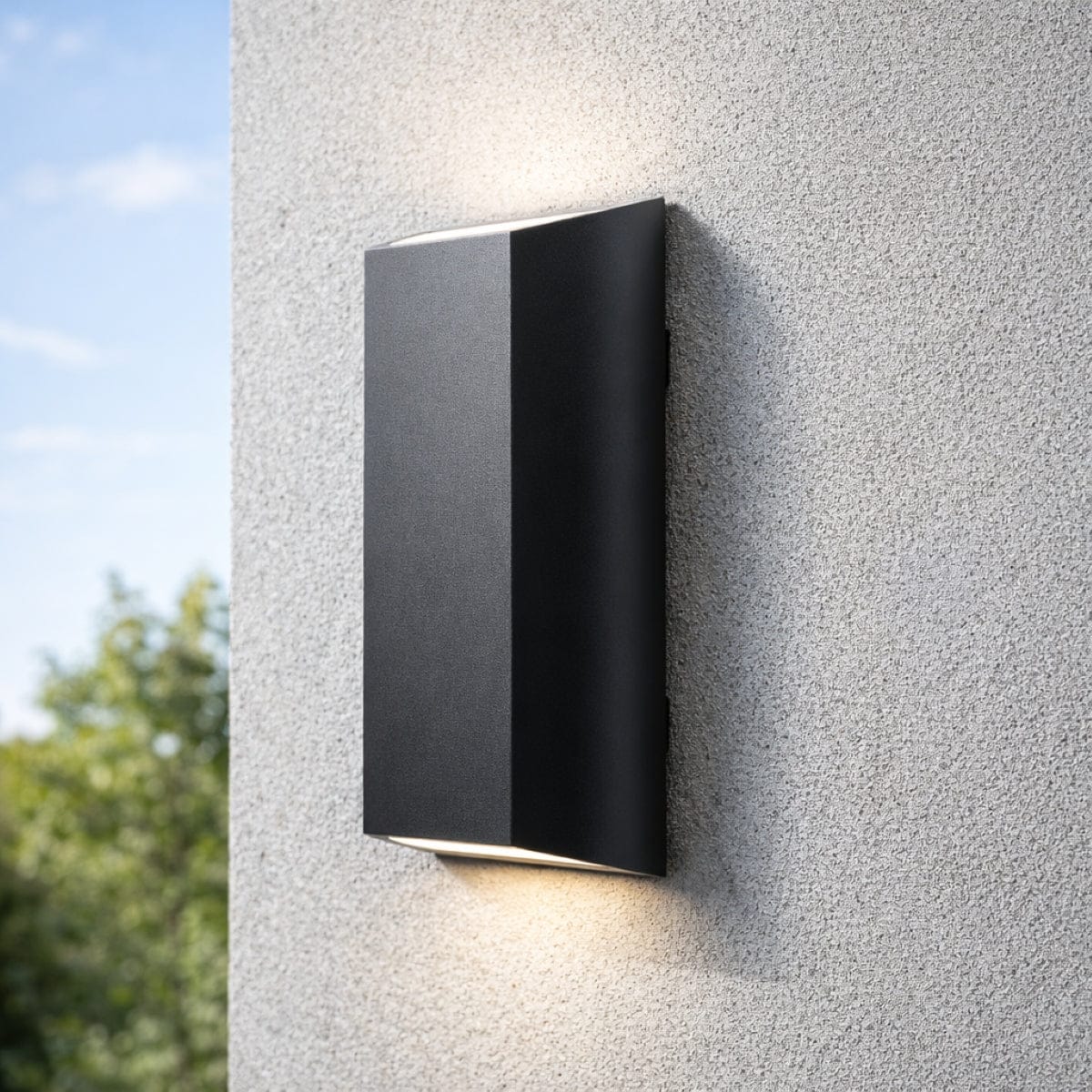 CGC WILMA Dark Grey Rectangular Outdoor LED Wall Light, 8W 400 lm IP65 Grey Dark Grey