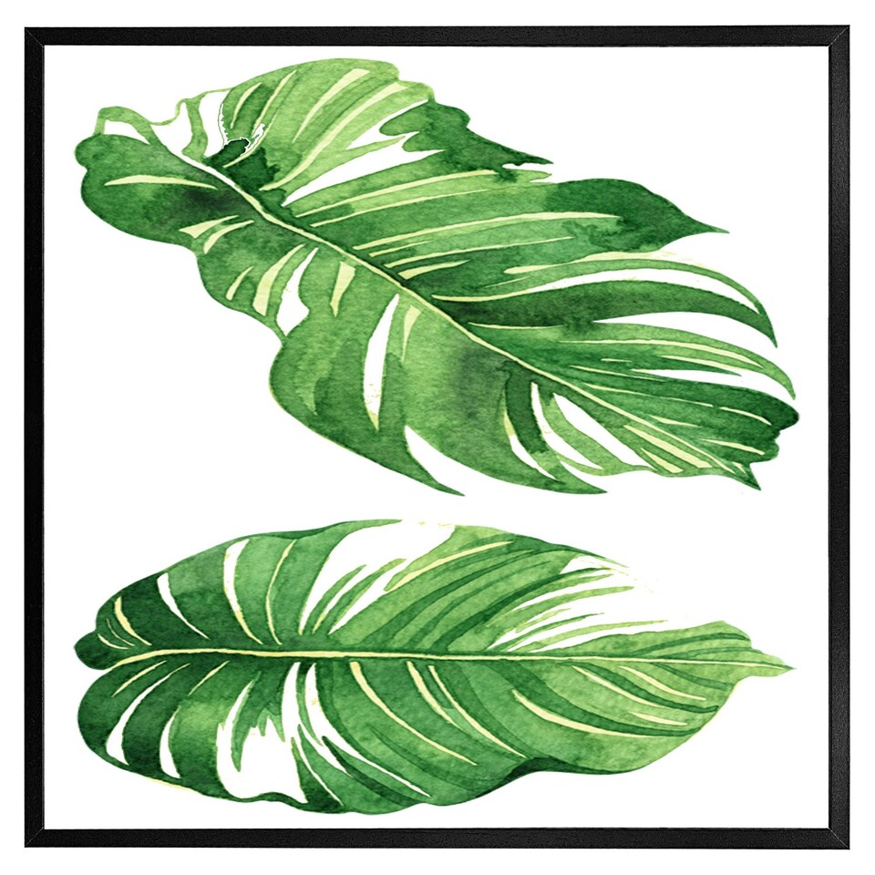 image 1 of Twin botanical leaves (Picture Frame) Brown | L
