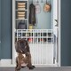 image 2 of Bettacare Extra Narrow Metal Screw Fit Dog Gate, White, 56.5cm - 81.5cm, Stair Gate for Pet, Safety Barrier for Puppy