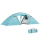 image 1 of Outsunny 4-6 Man Family Camping Tent w/ 2 Bedrooms, a Living Room, Grey 