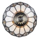 image 2 of Art Deco Tiffany Glass Table Lamp with Amber Shade | Orange | Amber | 1