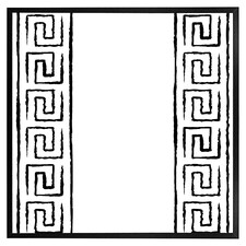 Egyptian pattern (Picture Frame) Black | XS