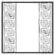 image 1 of Egyptian pattern (Picture Frame) Black | XS