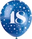 image 3 of Assorted Age 18 Pearlised Biodegradable Latex Balloons 30cm / 12 in - Pack of 5