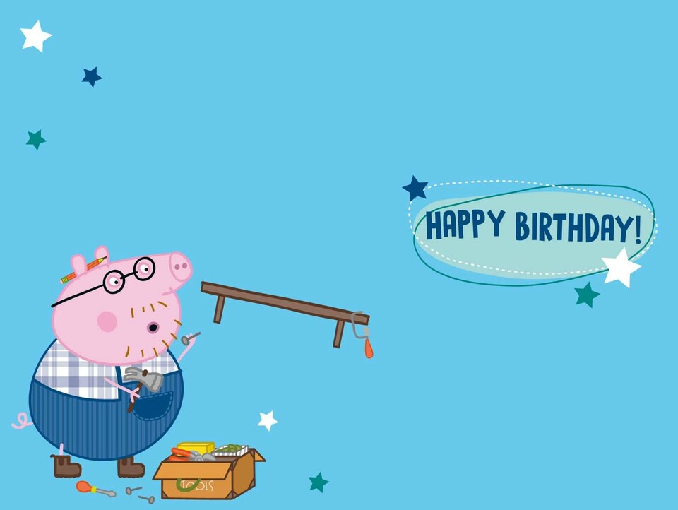 image 1 of Peppa Pig 'Super Duper Daddy' Birthday Card