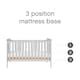 image 4 of Tutti Bambini Rio Cot Bed with Cot Top Changer & Mattress - Dove Grey/Oak