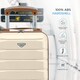 image 4 of 40x20x25cm Ryanair Free Carry-On Maximum Size Cabin Suitcase - Lightweight 4 Wheel ABS Hard Case - Cabin Carry On Hand Luggage Suitcase 100+ Airline Approved Cream | Cream | Cabin Bag