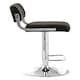 image 3 of Interiors by Premier Black Channel Design Seat Bar Stool, Adjustable Height Kitchen Bar Stool, Footrest Swivel Barseat