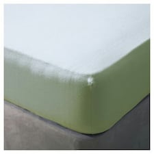 Belledorm Cotton Fitted Sheet - Apple Green - Narrow Double