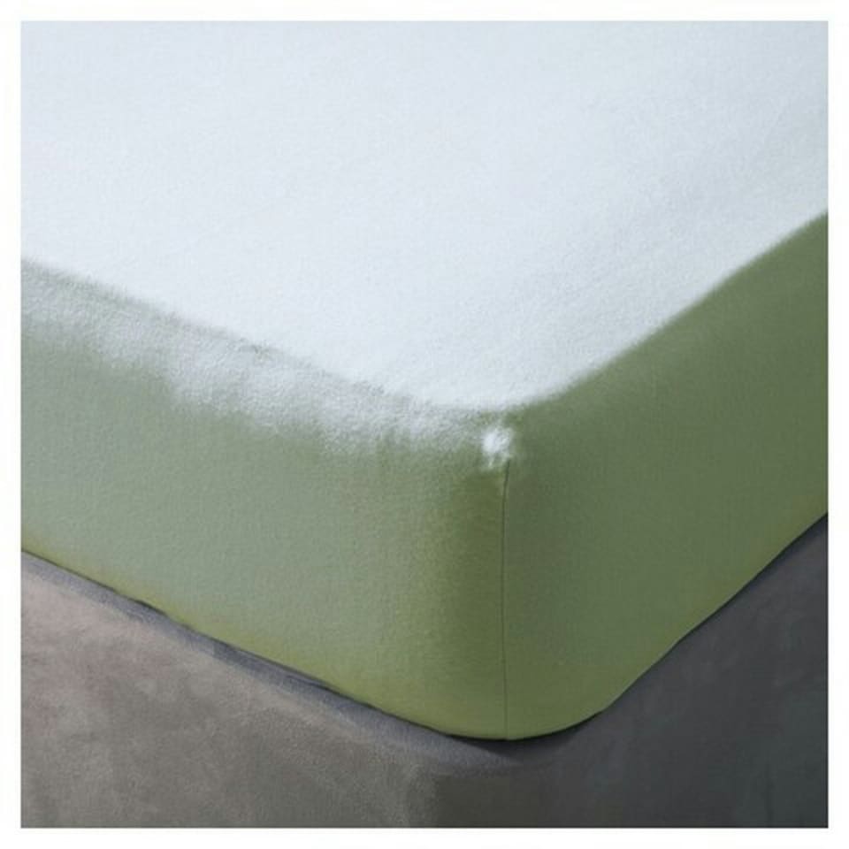 Belledorm Cotton Fitted Sheet - Apple Green - Narrow Double