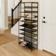 image 2 of Industrial 10 Tier Shoe Rack Hallway Organiser Rustic