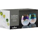 image 9 of BarCraft Iridescent Glass Tumblers Set of 2 Clear