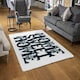 image 2 of Home Sweet Home Type (Rug) Black | Large: 140x200cm