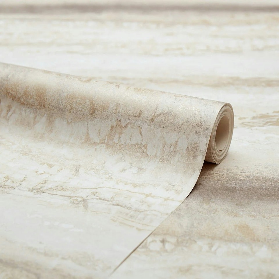 image 1 of Elissia Marble Wallpaper in Cream Multi