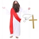 image 1 of Jesus Costume With Wig, Beard & Cross Multi | XL