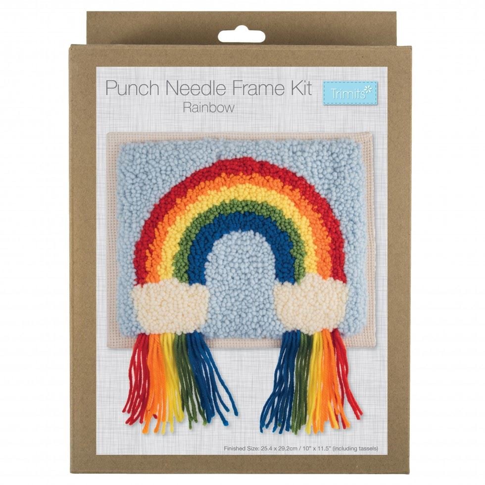 Trimits P/NEEDLE RAINBOW - Punch Needle Kit: Rainbow