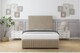 image 1 of Sloomy Madison Almond Coniston Divan Bed With Mattress No Drawers With 54" Floor Standing Headboard & 12" Matching Footboard 6' Super King | Cream | Almond | Super King | 1