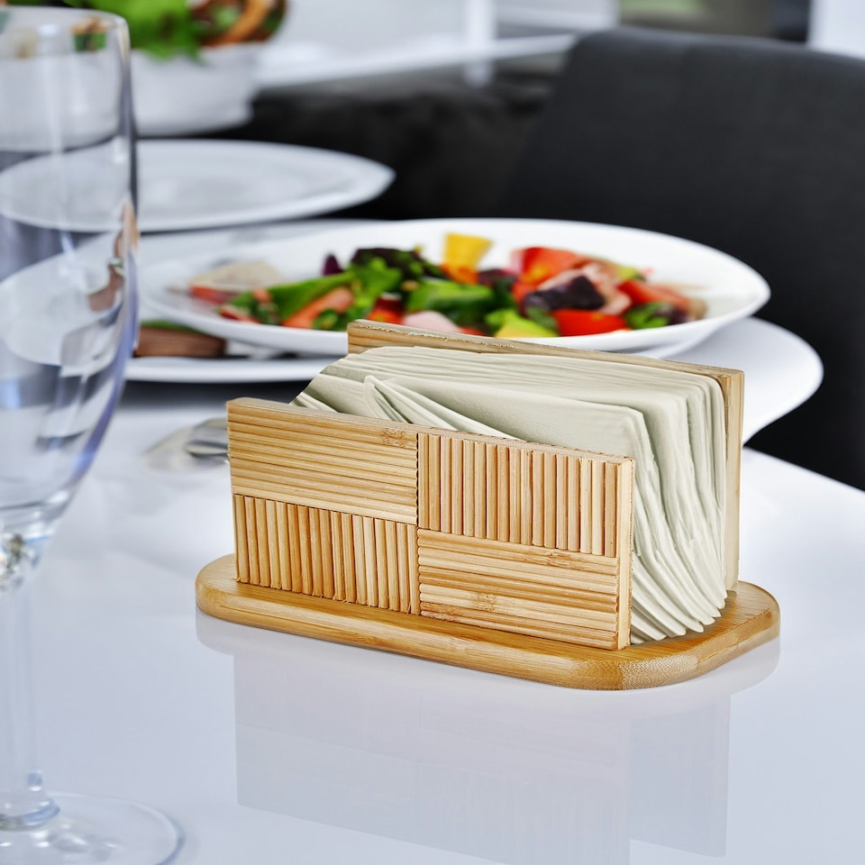 image 1 of Natura Collection Wooden Napkin Holder