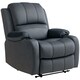 image 9 of HOMCOM Recliner Armchair for Living Room, Recliner Chair with Cup Holder Black | Multi | Chair