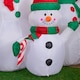 image 7 of 1.5m Light up Christmas Inflatable Snowman Family with 12 White LEDs