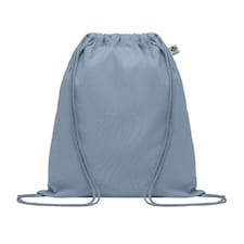 MidOcean Yuki Organic Cotton Drawstring Bag - Baby Blue - One Size Blue