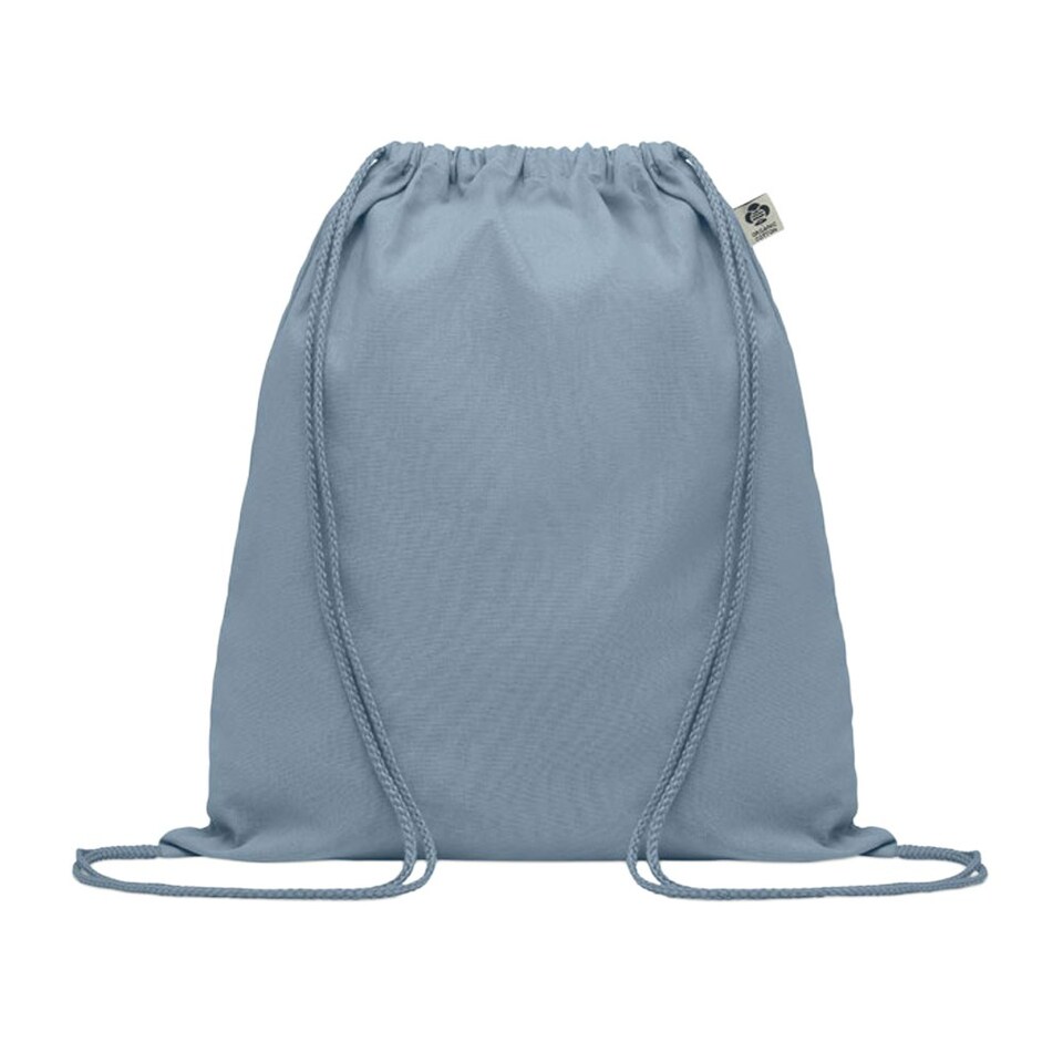 image 1 of MidOcean Yuki Organic Cotton Drawstring Bag - Baby Blue - One Size Blue