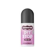 Scrubbingtons Pit Stop Kids Deodorant Natural Roll On For Children, Teens Natural Ingredients For Sensitive Skin Paediatrician approved, Aluminium & Alcohol Free, Very Berry 75ml | White | White | 1