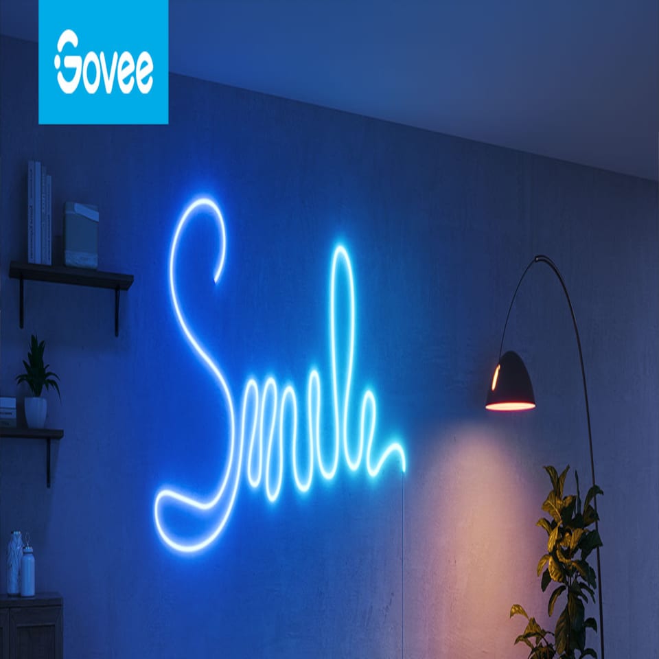 image 1 of Govee 5M Neon Preinstalled Strip Light White support Matter(Homekit, Google, Alexa, Smarthings)