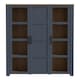 image 2 of Bohol 3 Door Large Display Cabinet in Riviera Oak/Navy