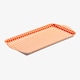 image 1 of Zeal Melamine Sandwich Serving Tray, Gingham Pattern, 25 x 13cm, Orange