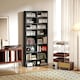 image 2 of HOMCOM 640 CD Storage Unit 360 DVD Storage Tower w/ 18 Compartments White 