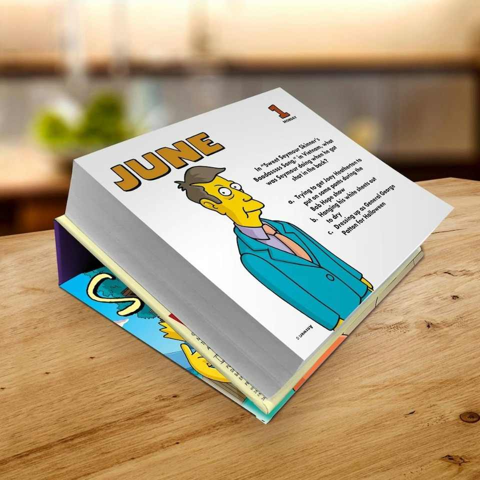 image 1 of THE SIMPSONS 2026 DESK BLOCK CALENDAR