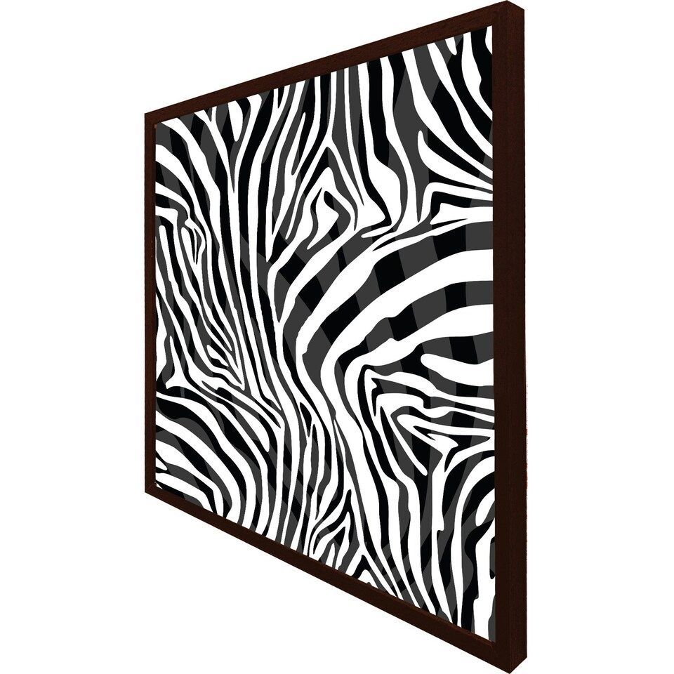 image 1 of Zebra animal print (Picture Frame) Grey | XS