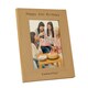 image 1 of Personalised 5x7 Potrait Wooden Photo Frame Brown | One Size