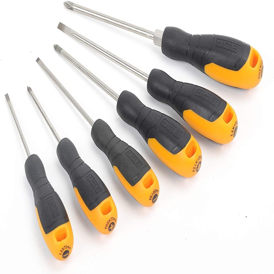 image 1 of JCB 6 Piece Screwdriver Set | JCB-6PC-SD
