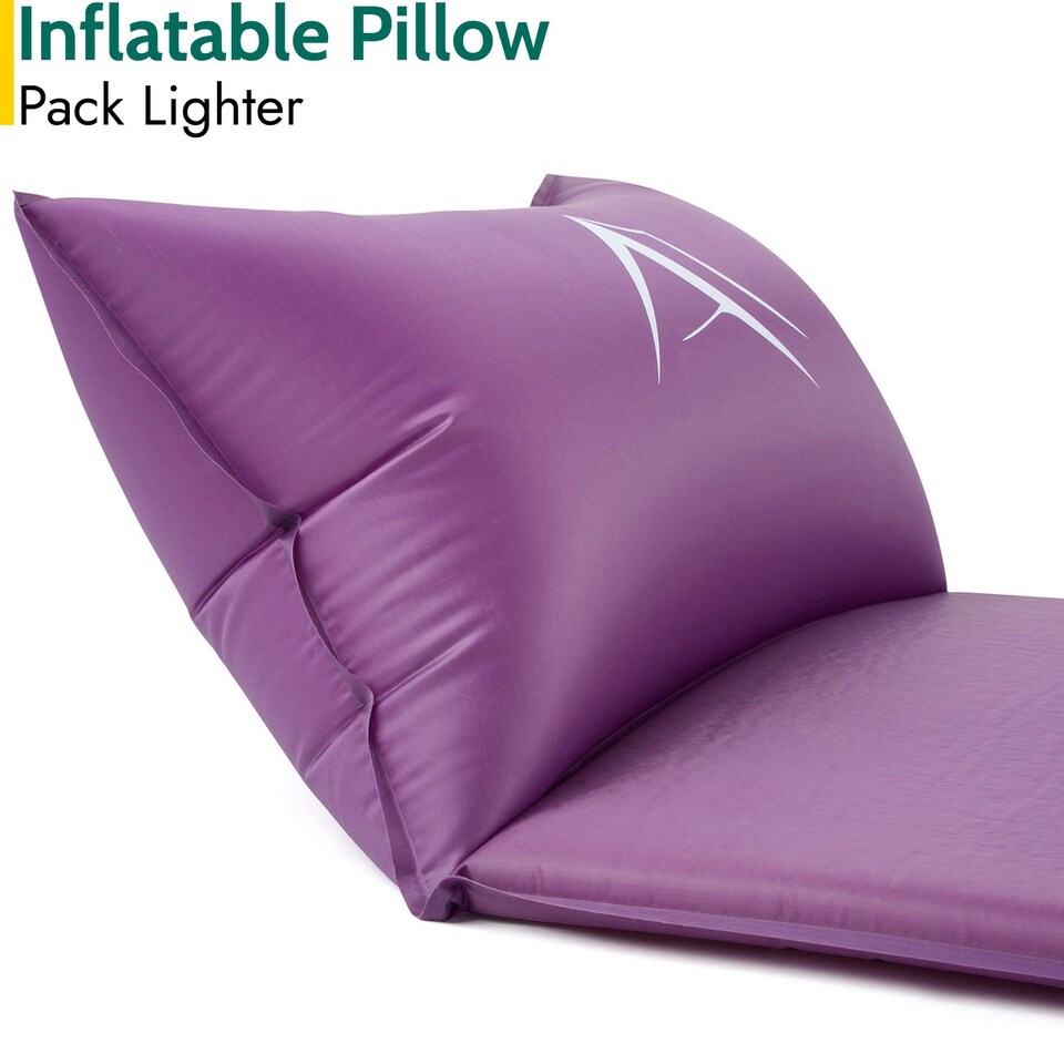 image 1 of Self Inflating Mat with Pillow - Purple