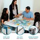 image 3 of Folding Table Lifetime White Squared Steel Plastic 94 x 94 x 74 cm