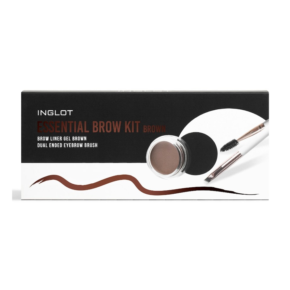 image 1 of Inglot Essential Brow Kit - Brown