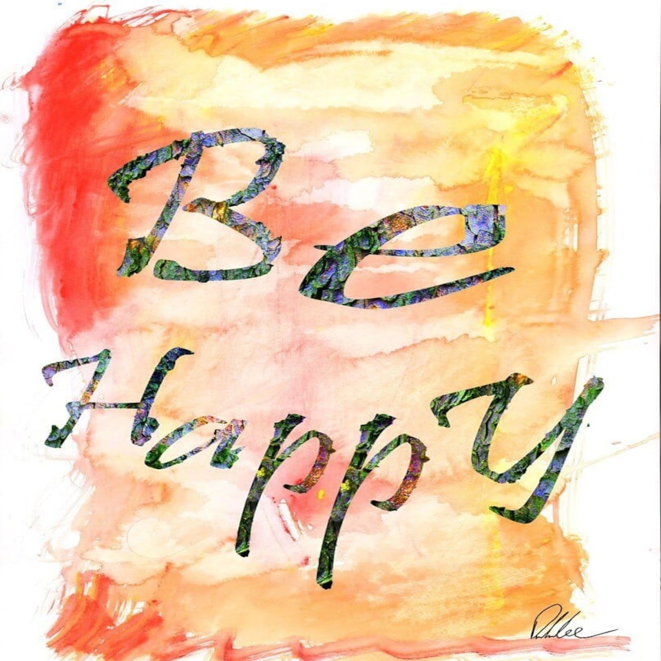 image 1 of Be Happy (Canvas Print) 60" x 40"