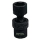 image 3 of 16mm 3/8in Drive Universal Swivel Wobble Metric Impact Shallow Socket