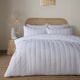 image 1 of Serene Crinkle Wave Duvet Cover Set White