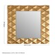 image 5 of Interiors by Premier Luxurious Geomatric Copper Wall Mirror, Sunburst Design Wall Mirror For Bedroom, Indoor Accent Mirror Gold