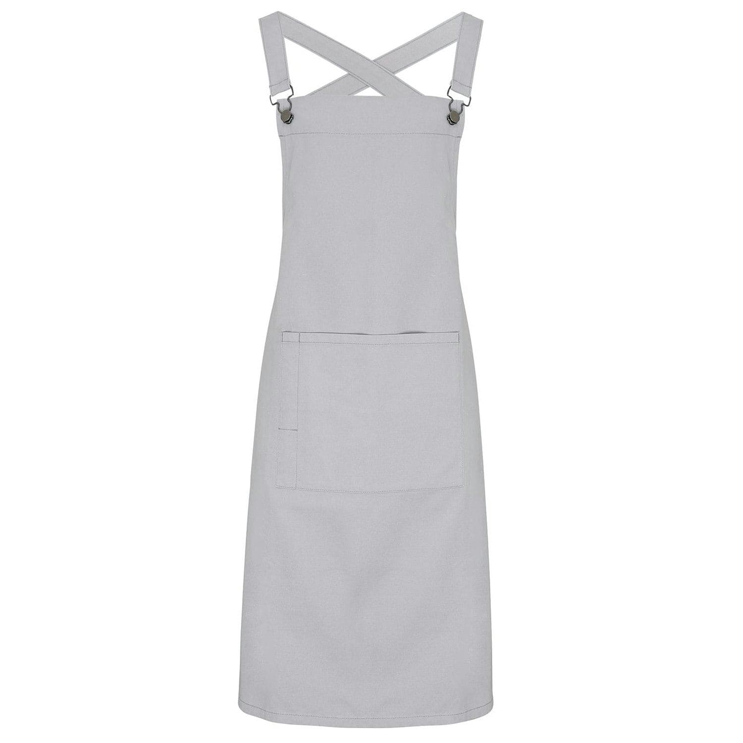 Premier Barista Cross Back Full Apron - Silver - One Size