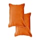 image 1 of Plush Velvet Cushion Cover 43cm x 43cm Burnt Orange