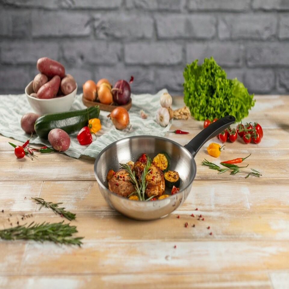 image 1 of CLASSIC Frying Pan Set uncoated 24cm/28cm